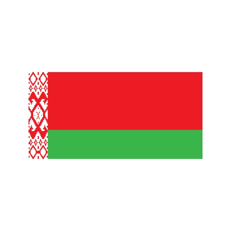 Wektor ikona flagi białorusi