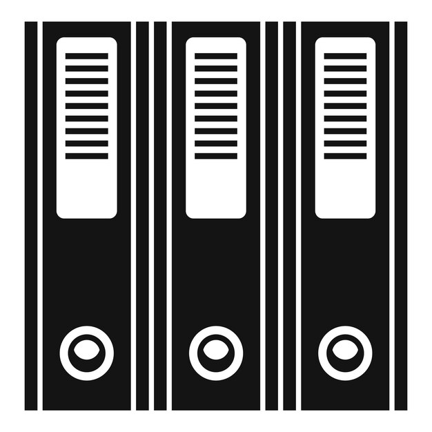 Ikona folderu prokuratora Prosta ilustracja ikony wektora folderu prokuratora do projektowania stron internetowych izolowana na białym tle