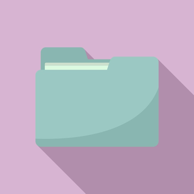 Plik wektorowy ikona folderu roboczego płaska ilustracja ikony wektora folderu roboczego do projektowania stron internetowych