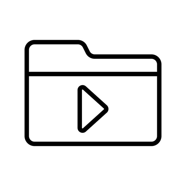 Ikona folderu wideo