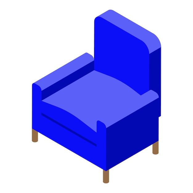 Ikona Fotela Wewnętrznego Izometryczna Ikona Wektora Wnętrza Fotela Do Projektowania Stron Internetowych Izolowana Na Białym Tle