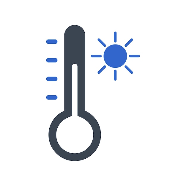 Plik wektorowy ikona gorącej temperatury