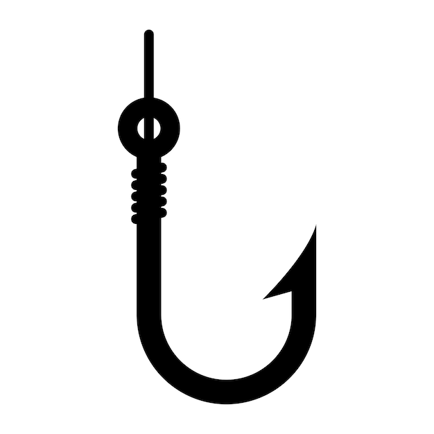 Plik wektorowy ikona haczyka na ryby