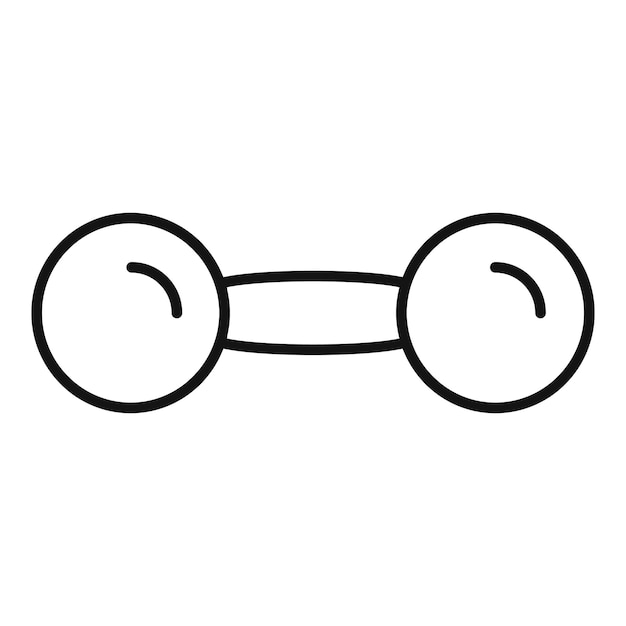 Ikona hantle do domu Zarys Ikona wektora hantle do domu do projektowania stron internetowych na białym tle