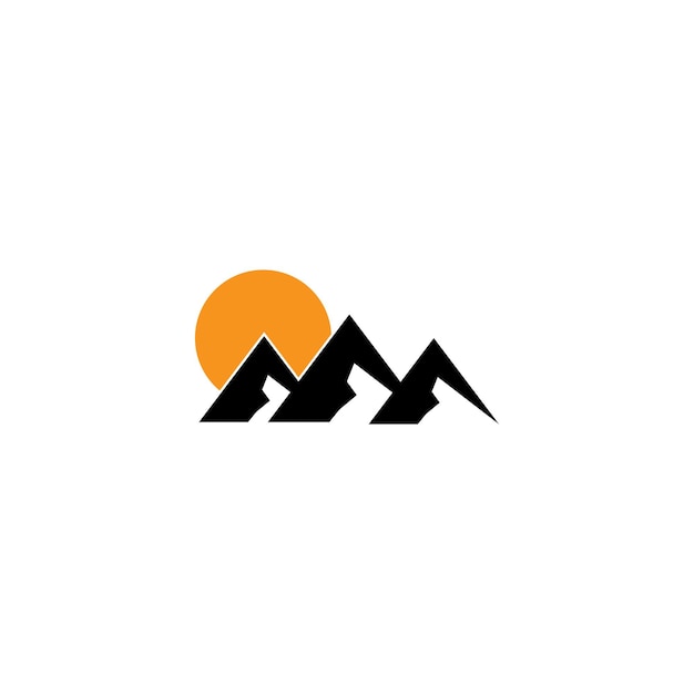 Plik wektorowy ikona high mountain logo business szablon