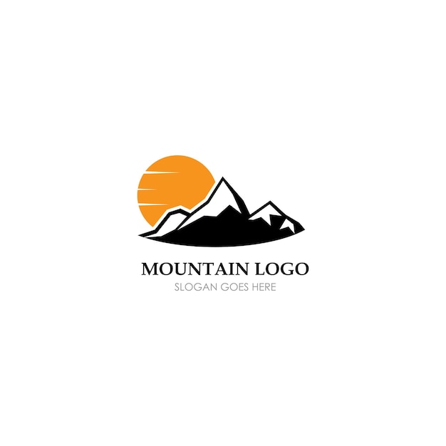 Ikona High Mountain Logo Business Szablon