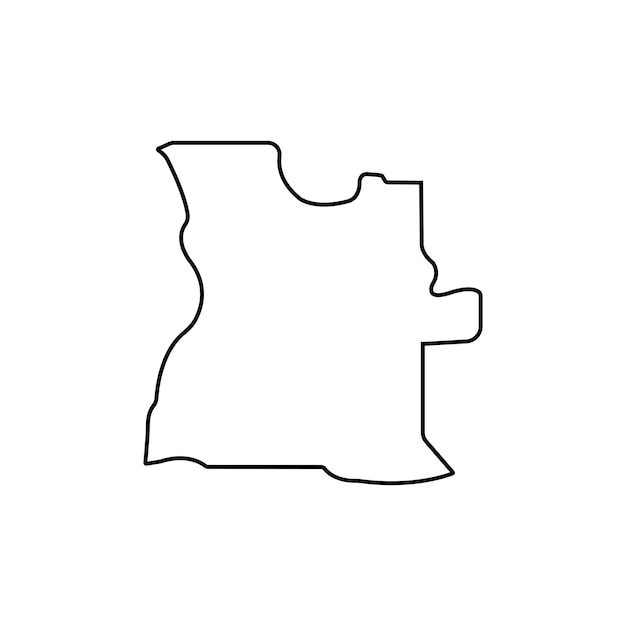 Ikona i ilustracja mapy Angoli