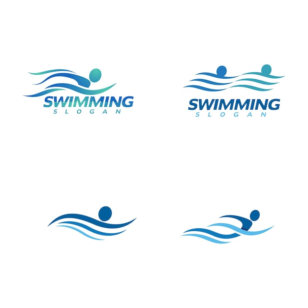 Plik wektorowy ikona ilustracji wektorowych pływania