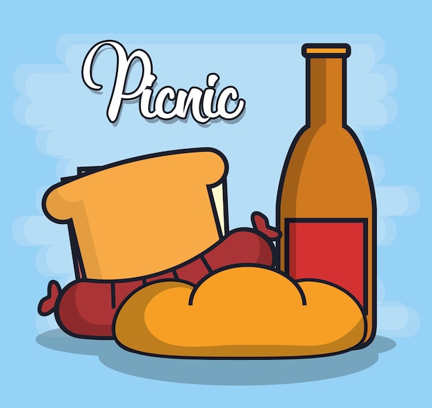 Ikona Jedzenie Kanapka I Piknik