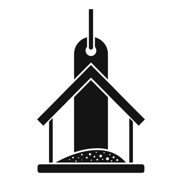 Plik wektorowy ikona karmników dla ptaków prosta ilustracja ikony wektora karmników dla ptaków do projektowania stron internetowych izolowana na białym tle
