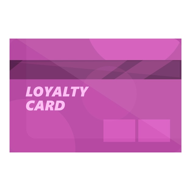 Plik wektorowy ikona karty lojalnościowej wektor kreskówkowy program klienta prezent dla klienta