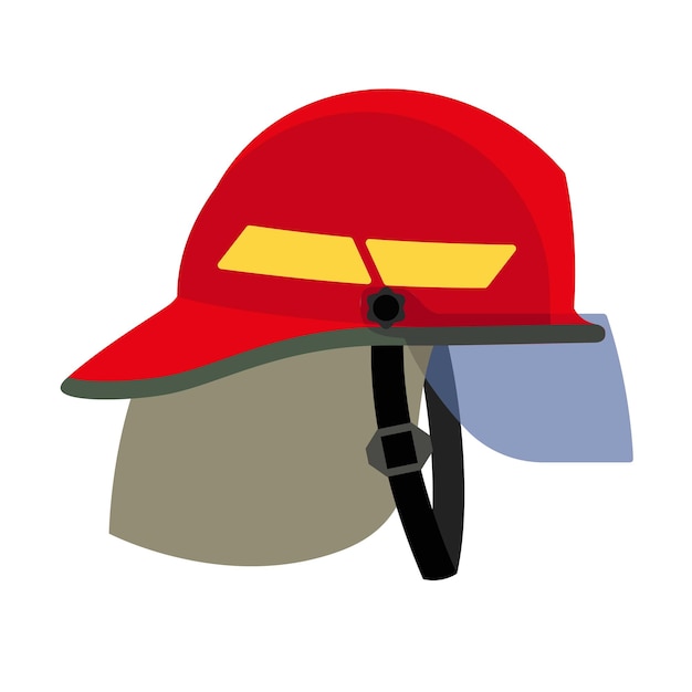 Plik wektorowy ikona kasku strażaka płaska ilustracja ikony wektora kasku strażaka do projektowania stron internetowych