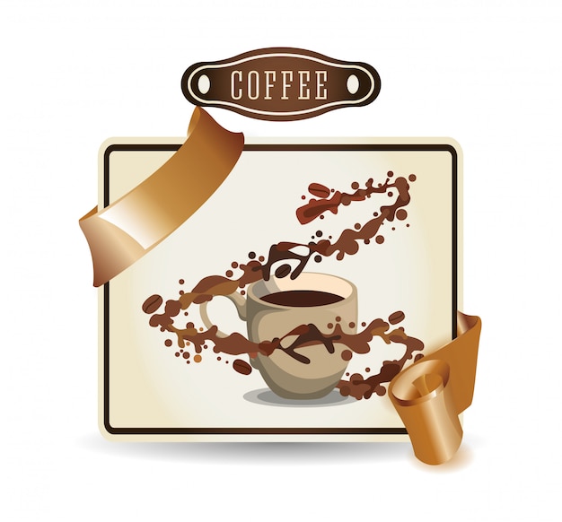 Plik wektorowy ikona kawy