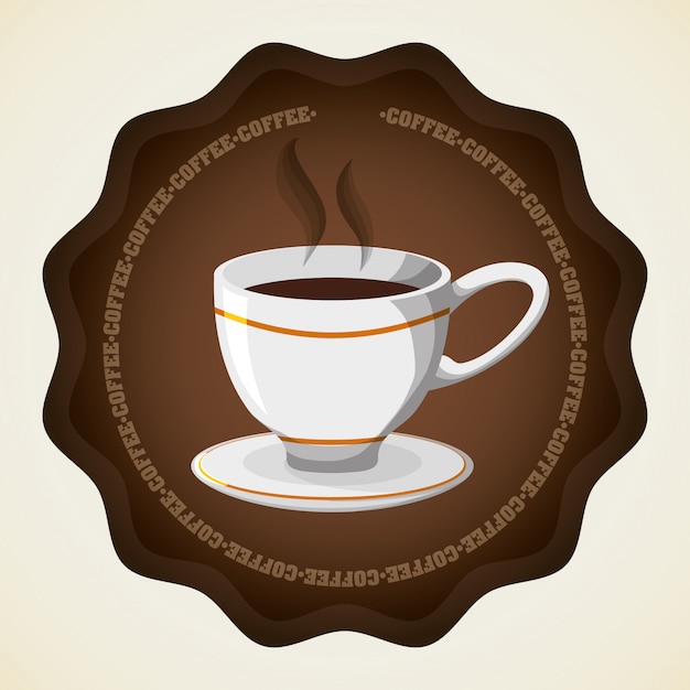 Plik wektorowy ikona kawy