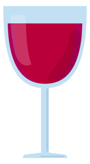Ikona Kieliszek Czerwone Wino Alkohol Napój Symbol Baru