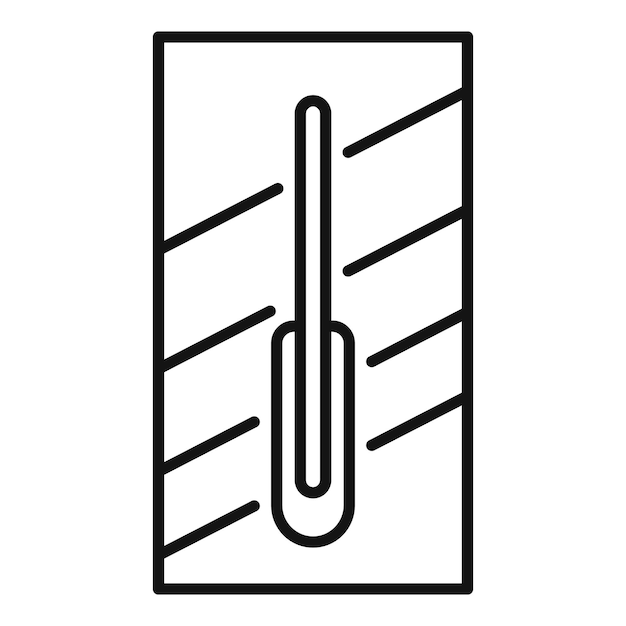 Plik wektorowy ikona kielni robotniczej zarys ikony wektora kielni robotniczej do projektowania stron internetowych izolowany na białym tle