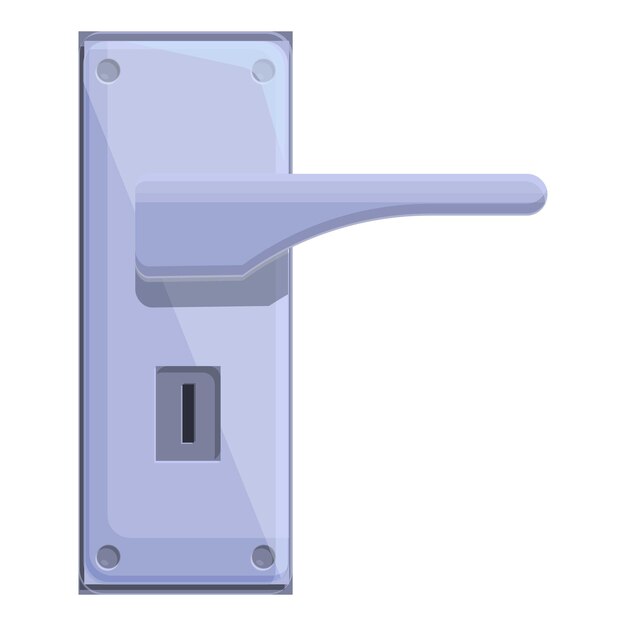 Plik wektorowy ikona klamki do drzwi mieszkania kreskówka ikona wektora klamki do drzwi mieszkania do projektowania stron internetowych izolowana na białym tle