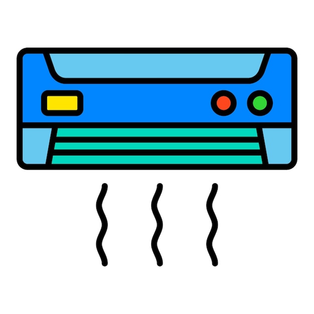 Plik wektorowy ikona klimatyzatora