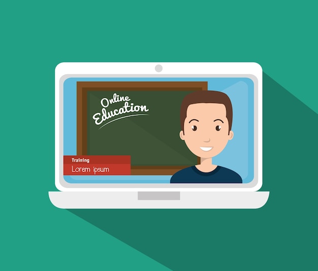 Ikona koncepcja edukacji online