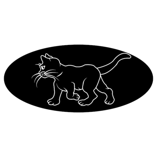 Plik wektorowy ikona kota