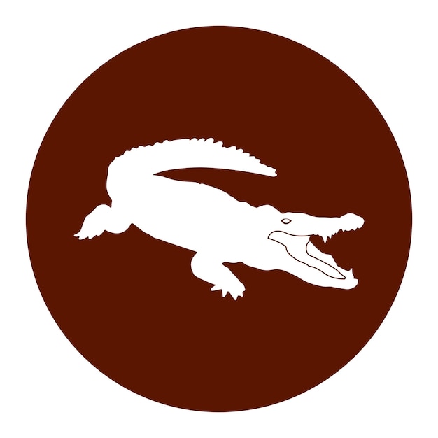Plik wektorowy ikona krokodila