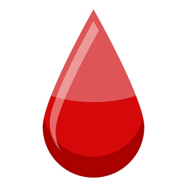 Plik wektorowy ikona kropli krwi izometryczna ikona wektora kropli krwi do projektowania stron internetowych izolowana na białym tle