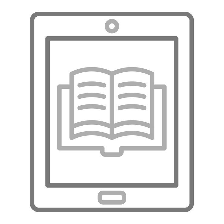 Wektor ikona książki elektronicznej