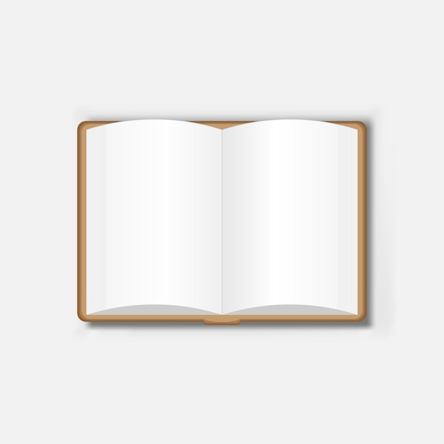Plik wektorowy ikona książki makieta w stylu płaski ilustracja wektorowa szablonu okładki na białym tle na białym tle koncepcja biznesowa znak pustej encyklopedii