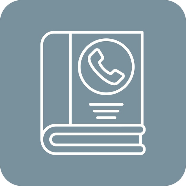 Plik wektorowy ikona książki telefonicznej