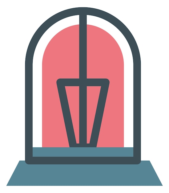 Ikona Lampki Sygnalizacyjnej Symbol Czerwonego światła Ostrzegawczego