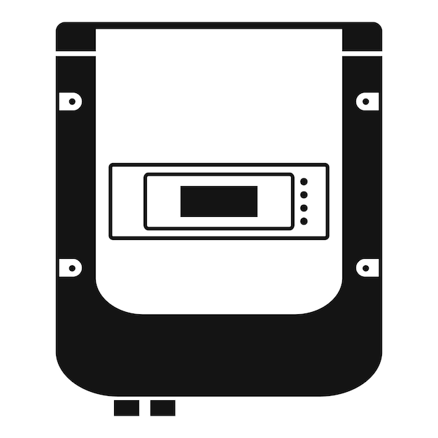 Ikona Licznika Elektrycznego Prosta Ilustracja Ikony Wektora Licznika Elektrycznego Do Projektowania Stron Internetowych Izolowana Na Białym Tle