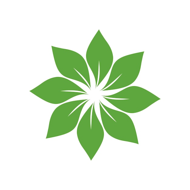 Ikona Liść Ilustracja Wektorowa Projekt Logo Szablon