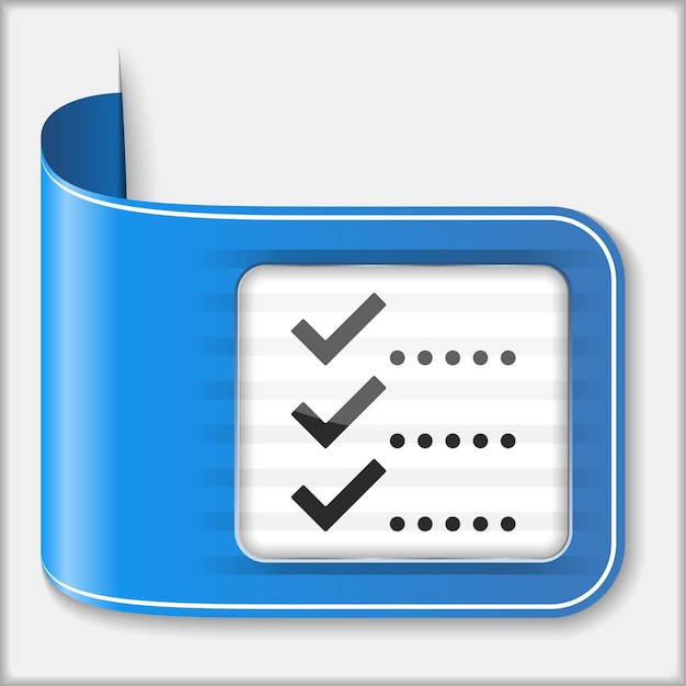 Plik wektorowy ikona listy kontrolnej