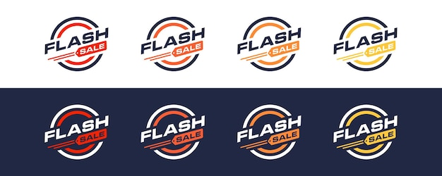 Ikona logo kreatywnej sprzedaży flash