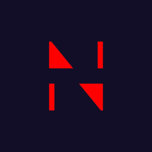 Plik wektorowy ikona logo litery n dla biznesu i firmy