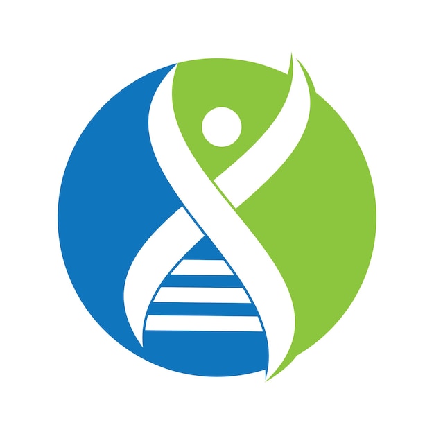 Ikona Logo Ludzkiego Dna Designvector