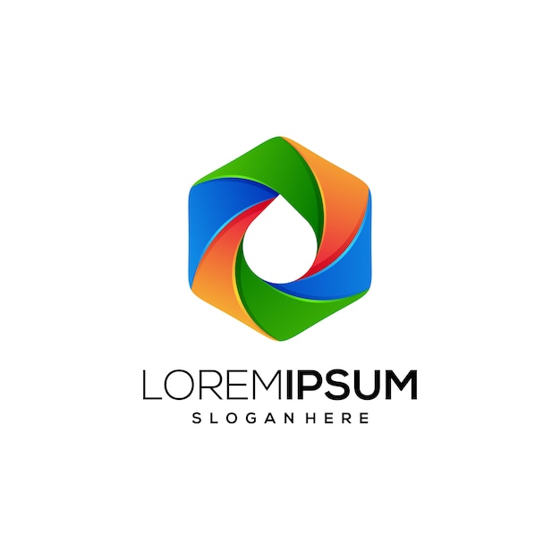 ikona logo olej geometrick kolorowe