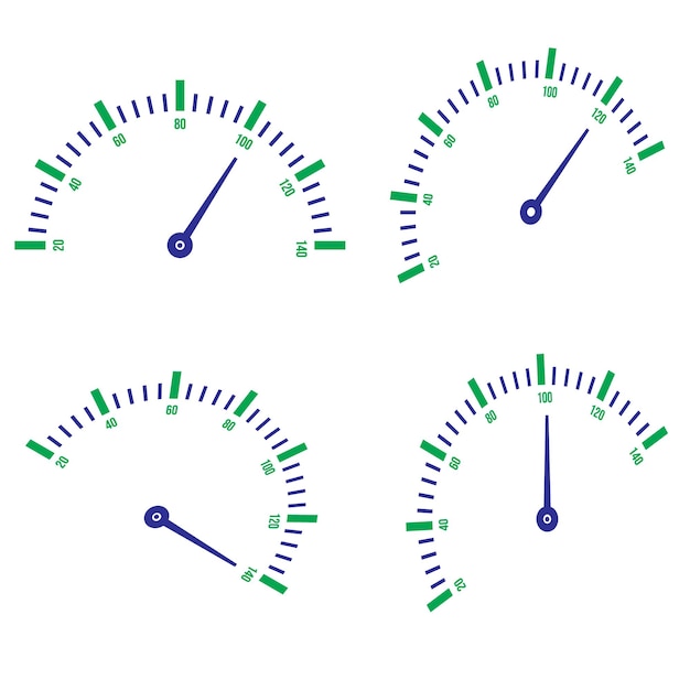 Ikona logo prędkości zestaw symbol wektor