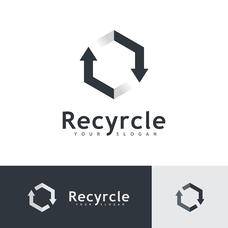 Wektor ikona logo recyklingu wektor recyklingu ilustracja symbol ikona strzałki obrotu