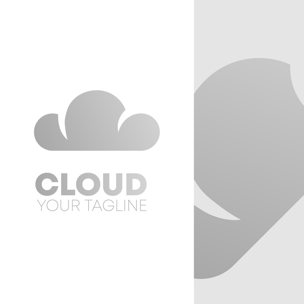 Plik wektorowy ikona logo serwera cloud