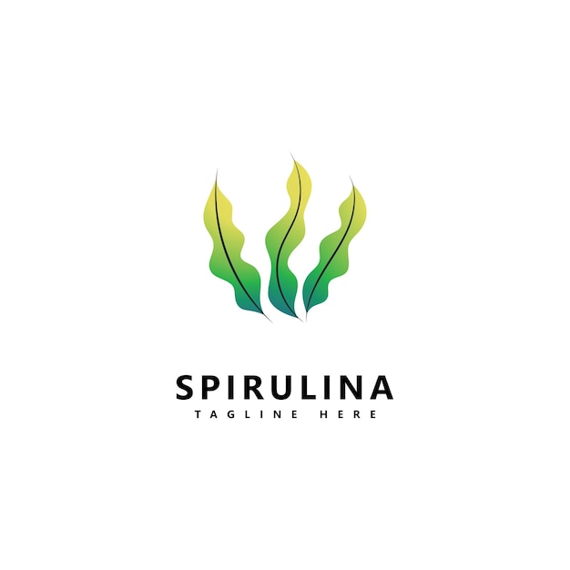 Ikona Logo Spirulina. Ekologiczna Zdrowa żywność.