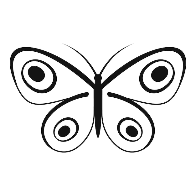 Plik wektorowy ikona małego motyla prosta ilustracja ikony wektora małego motyla dla sieci web