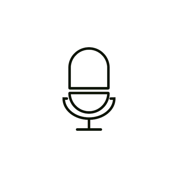 Ikona Mikrofonu Element Ikony Aplikacji Wysokiej Jakości Projekt Graficzny