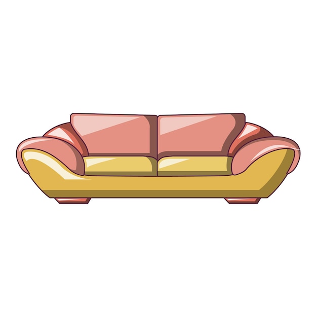 Plik wektorowy ikona moda sofa kreskówka ikona wektora moda sofa do projektowania stron internetowych na białym tle
