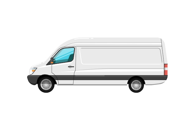 Plik wektorowy ikona na białym tle van furgonetki