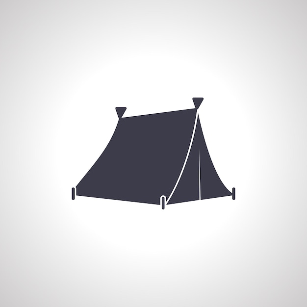 Plik wektorowy ikona namiotu kempingowego namiot izolowana ikona