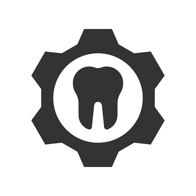 Plik wektorowy ikona naprawy zębów