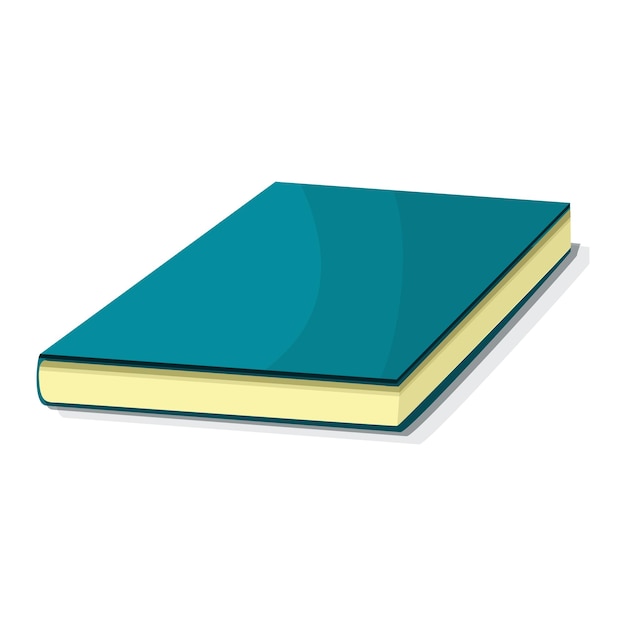 Plik wektorowy ikona niebieskiej księgi kreskówka z ikoną wektora niebieskiej księgi do projektowania stron internetowych izolowana na białym tle