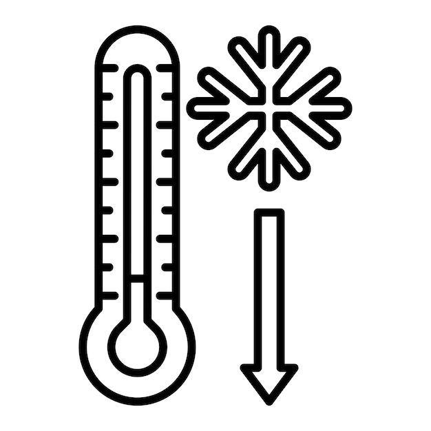Ikona niskiej temperatury