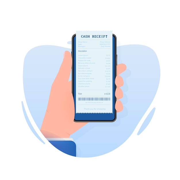Ikona odbioru gotówki na stronie internetowej Znak faktury Ilustracja wektorowa